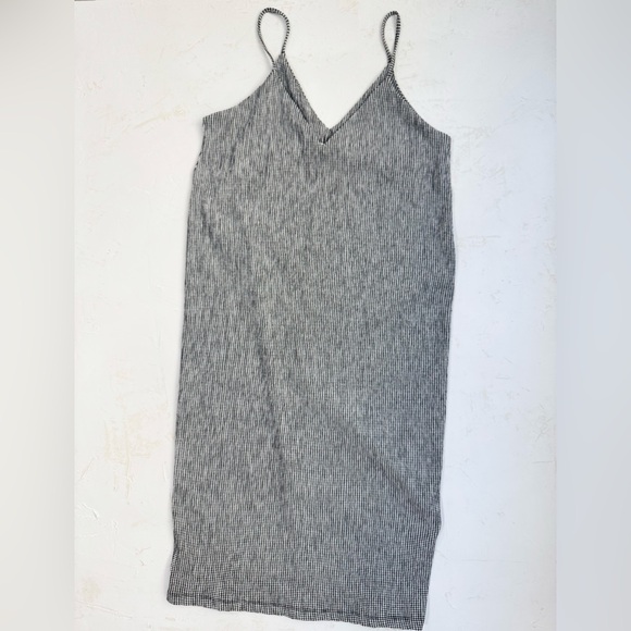 Zara Black White Plaid Pullover Tank Dress Size M - Picture 6 of 8